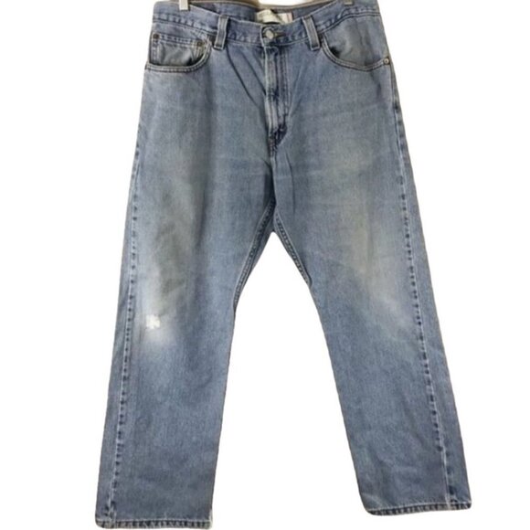 LEVI'S 505 Regular Fit Straight Leg Jeans size 36 x 30 - Picture 1 of 11